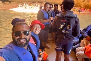 Lisboa: Dagstur til Algarve med båtcruise i Benagil-grotten