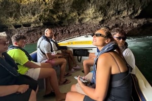 Lisboa: Dagstur til Algarve med båtcruise i Benagil-grotten