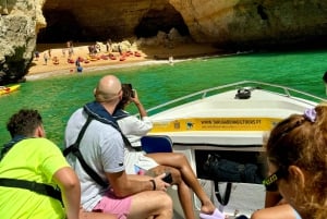 Lisboa: Dagstur til Algarve med båtcruise i Benagil-grotten