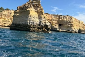 Lisboa: Dagstur til Algarve med båtcruise i Benagil-grotten