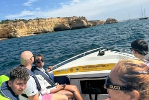 Lisboa: Dagstur til Algarve med båtcruise i Benagil-grotten
