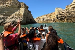 Lisboa: Dagstur til Algarve med båtcruise i Benagil-grotten