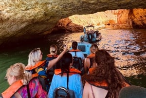 Lisboa: Dagstur til Algarve med båtcruise i Benagil-grotten