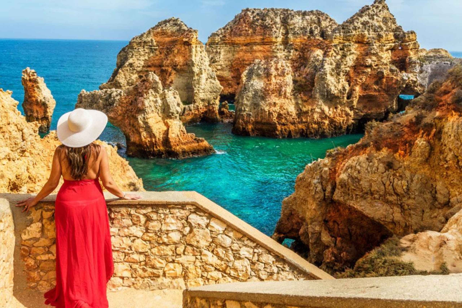 Lisboa: tour privado al Algarve, Algar Seco, Benagil y Lagos