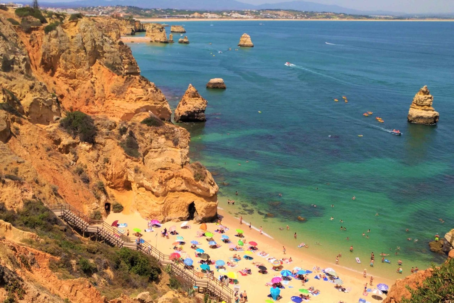 Lissabon: Privat tur til Algarve, med guidet krydstogt i Benagil-grotten