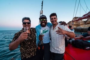 Lagos: Sunset Sail aboard a Traditional Boat with Prosecco