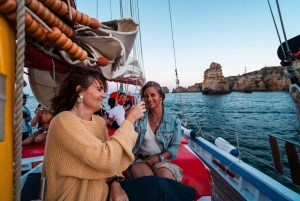 Lagos: Sunset Sail aboard a Traditional Boat with Prosecco