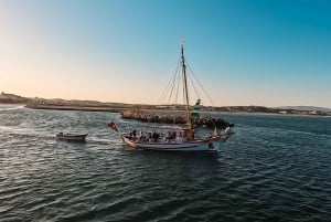 Lagos: Sunset Sail aboard a Traditional Boat with Prosecco