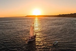 Lagos: Sunset Sail aboard a Traditional Boat with Prosecco