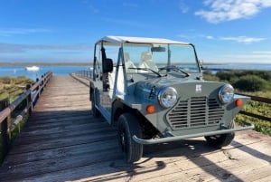 Olhão: wynajem samochodów elektrycznych Mini Moke lub Méhari