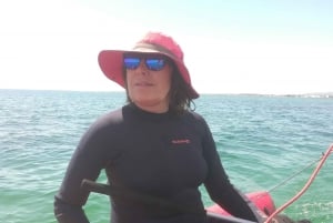 Olhao : sailing tour on a small catamaran on the Ria Formosa