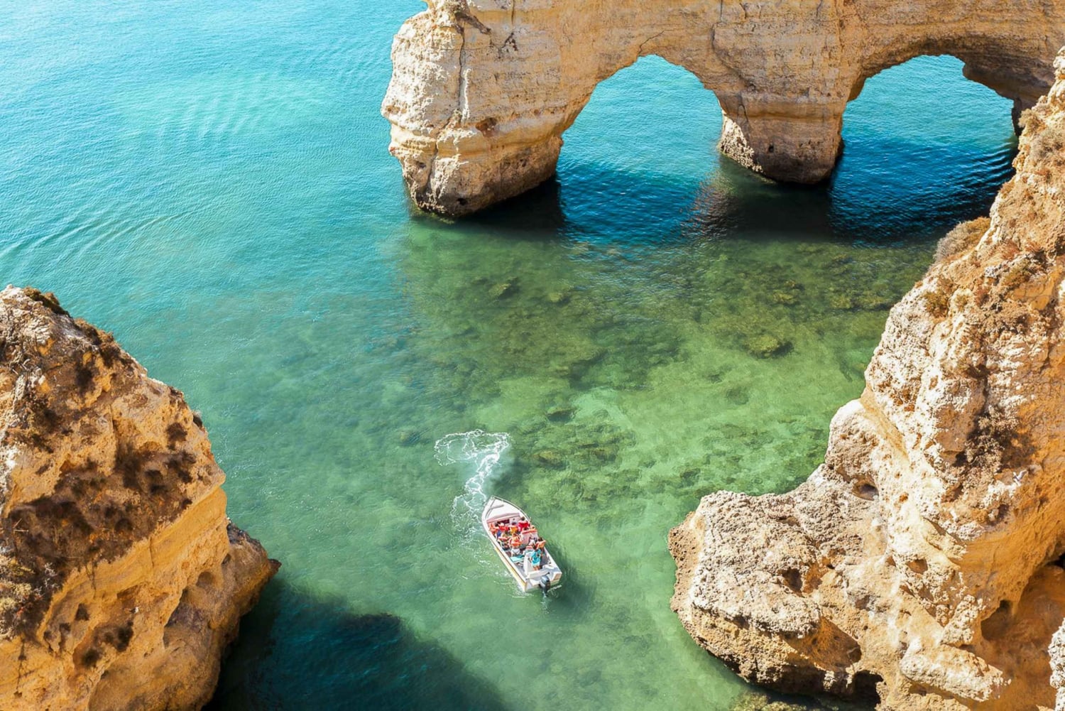 Portimão : Grotte de Benagil et tour en bateau à Praia de Marinha
