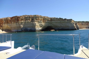 Portimão: Benagil Caves & Coastline by Luxury Eco Catamaran