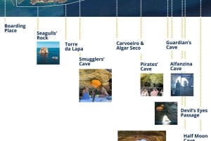 Portimão: Benagil-grotter og øko-katamaran-tur på Guldkysten