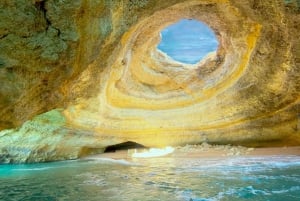 Portimão: Hurtigbåttur i Benagil-grottene med mulighet for solnedgang