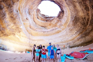 Portimão: Benagil Caves Speedboat and Kayak Guided Tour