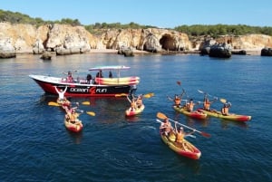 Portimão: Benagil Caves Speedboat and Kayak Guided Tour