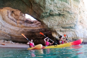 Portimão: Benagil Caves Speedboat and Kayak Guided Tour