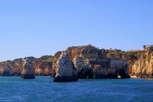 Portimão: Wycieczka łodzią żaglową do jaskiń przylądka Lagos