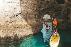 Portimão dolda grottor: Privat kajak- och SUP-tur