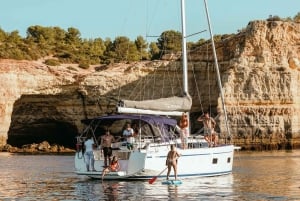 Portimao: Luxury Sail-Yacht Cruise with Sunset Option