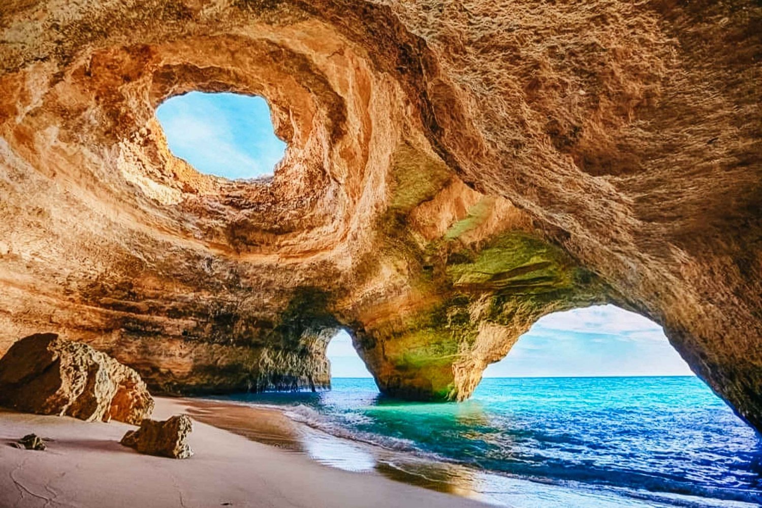 Portimão: Crucero al atardecer a la Cueva de Benagil