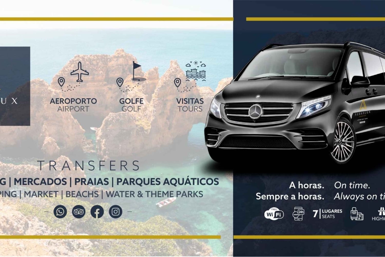 Yksityinen kuljetus Faron lentokentältä Armação de Pêraan ja takaisin VClass