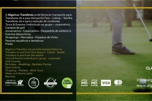 Yksityinen kuljetus Faron lentokentältä Armação de Pêraan ja takaisin VClass