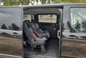 Privétransfer van de Algarve naar Lissabon met een minibus voor 8 personen