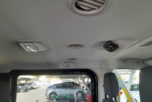 Privétransfer van de Algarve naar Lissabon met een minibus voor 8 personen