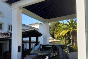 Privétransfer van de Algarve naar Lissabon met een minibus voor 8 personen