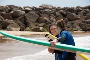 Quarteira: 2-Hour Surf Lesson at Falésia Beach