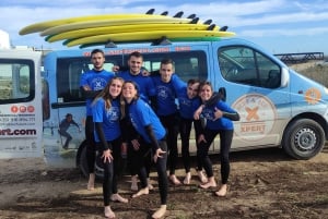 Quarteira: 2-Hour Surf Lesson at Falésia Beach