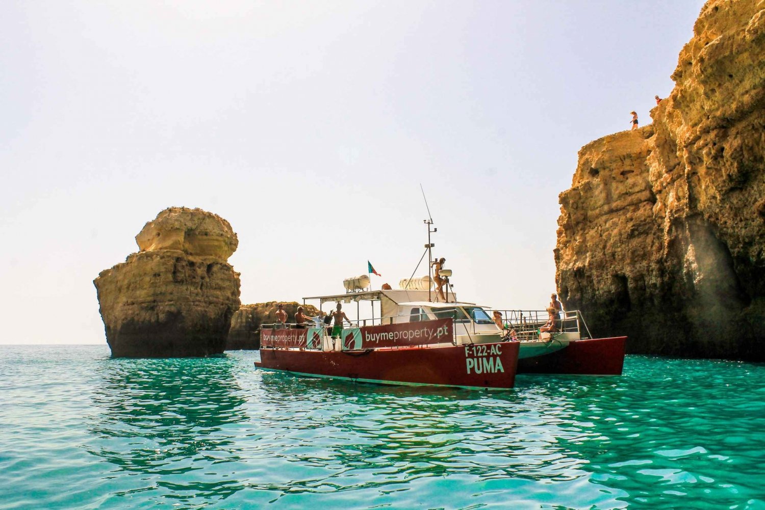 Quarteira : Excursion en bateau dans la grotte de Benagil avec barbecue sur la plage et kayak