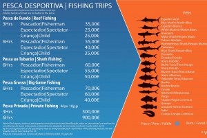 Fiske vid rev i Vilamoura