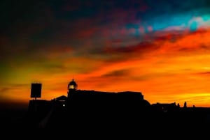 Depuis Lagos : Sagres au coucher du soleil