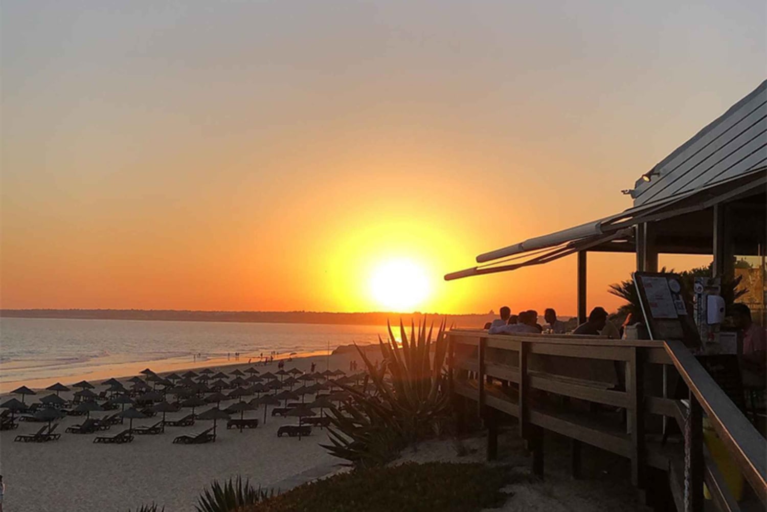 Kysttur ved solnedgang med champagne og middag