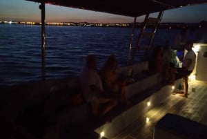 Sunset on a Classic boat in Ria Formosa Olhão, drinks&music.