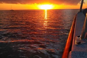 Sunset on a Classic boat in Ria Formosa Olhão, drinks&music.