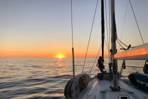 Zonsondergang op een luxe zeiljacht - Lagos - Algarve