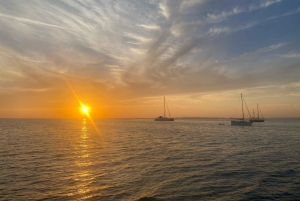Zonsondergang op een luxe zeiljacht - Lagos - Algarve