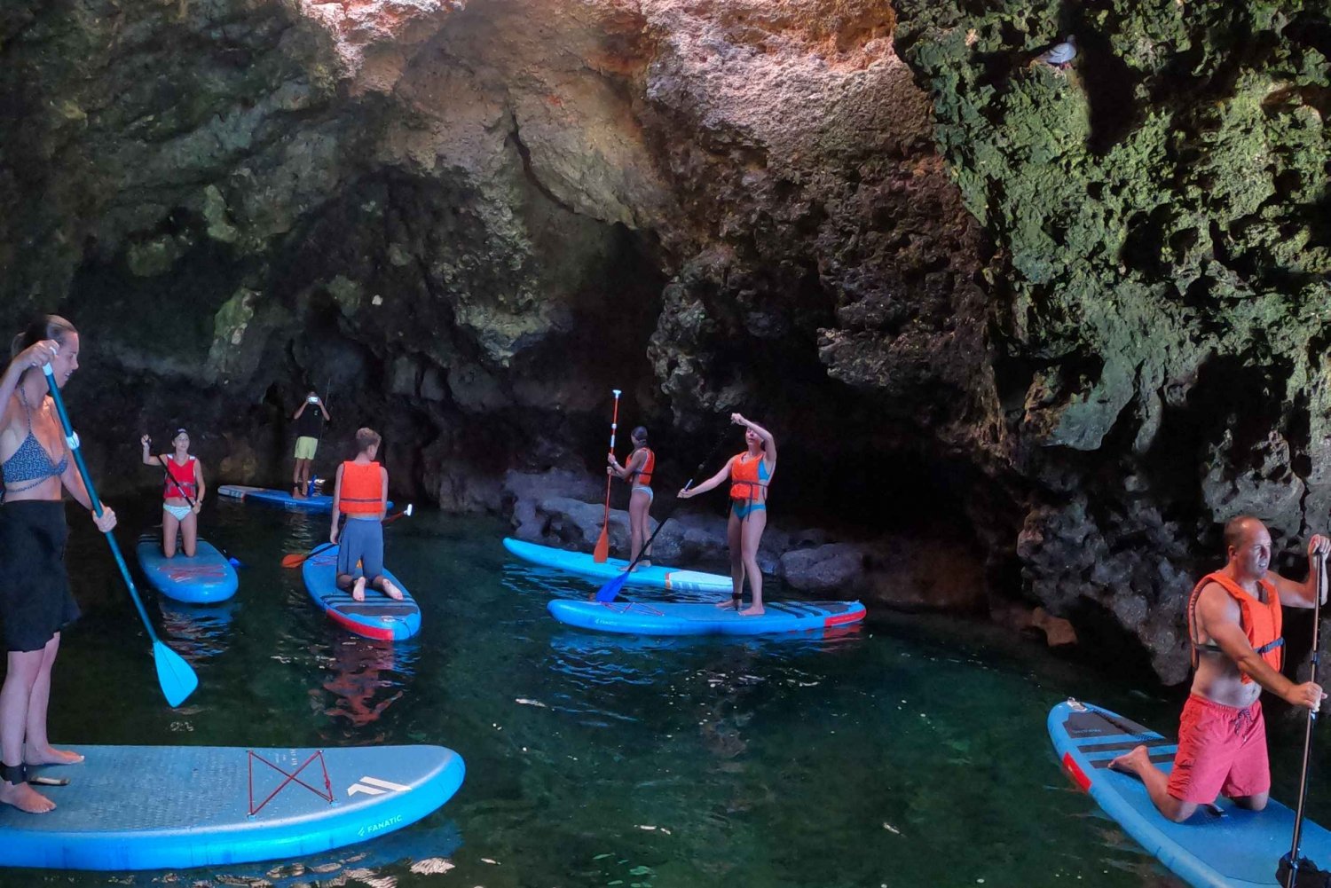 SUP Caves&Grottoes Tour at Sunrise, Ponta da Piedade, Lagos