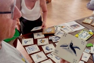 Tile painting workshop in the Algarve