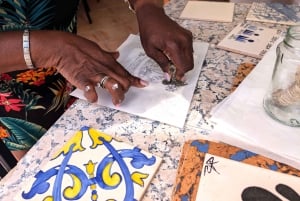 Tile painting workshop in the Algarve