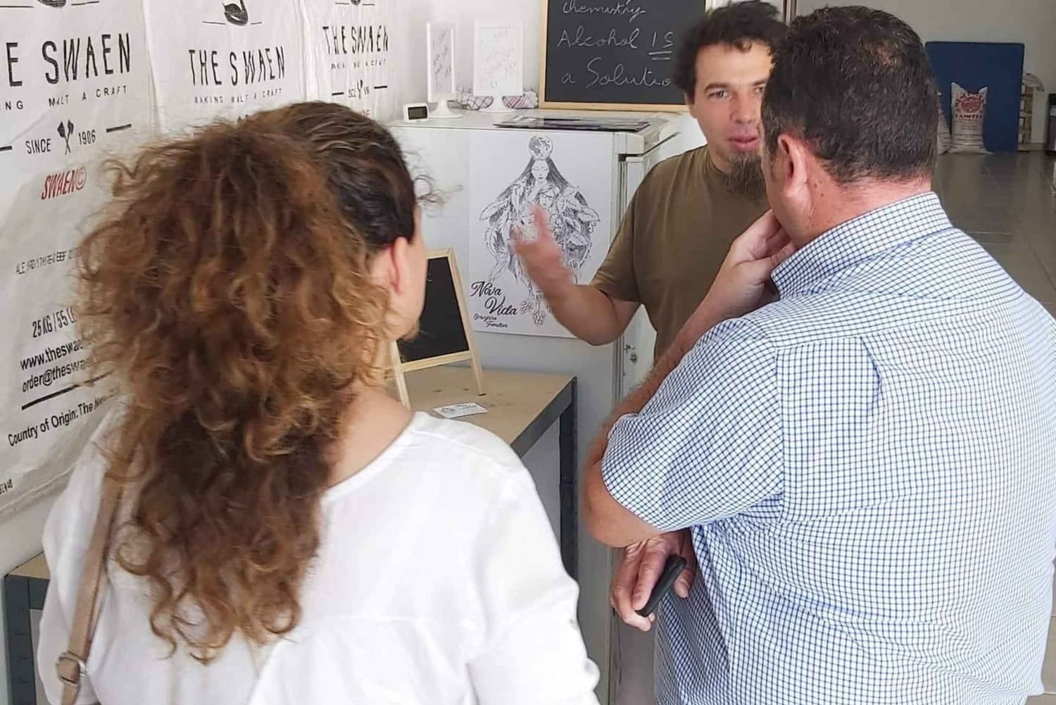 Tour of a craft brewery with tasting