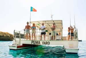 Vilamoura: Bootstour zur Höhle von Benagil mit Barbecue am Strand und Kajak