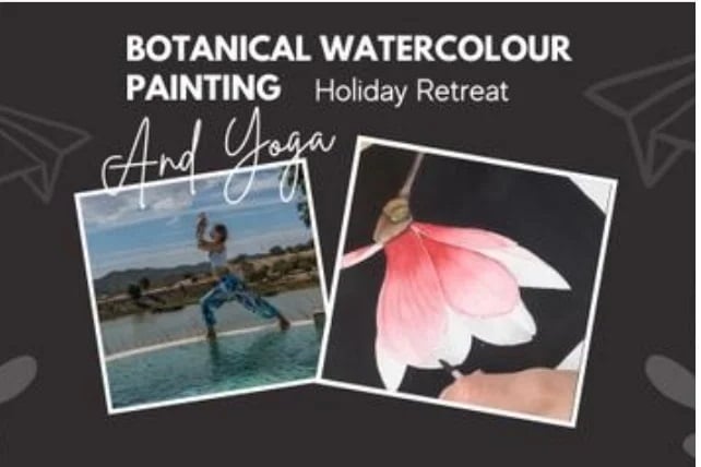 Botanical Watercolour Painting & Yoga Holiday at Figs on the Funcho