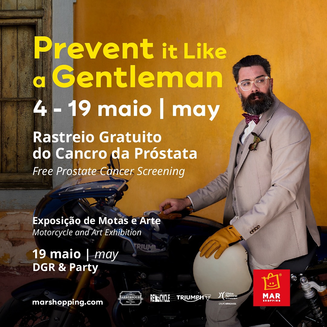 Prevent it Like a Gentleman - Бесплатное скрининговое тестирование на рак предстательной железы в MAR Shopping Algarve