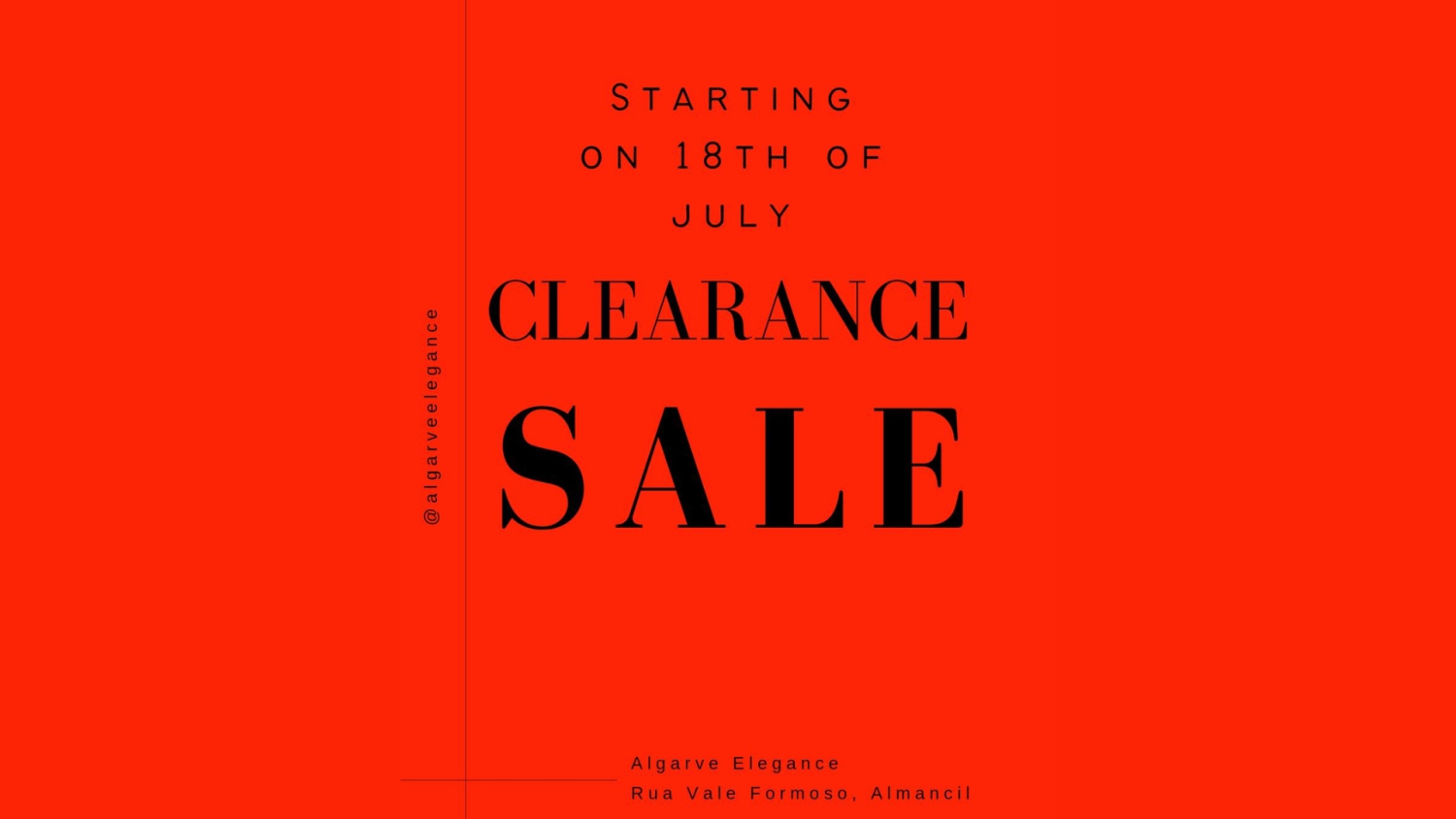 Sale at Algarve Elegance Furniture Shop
