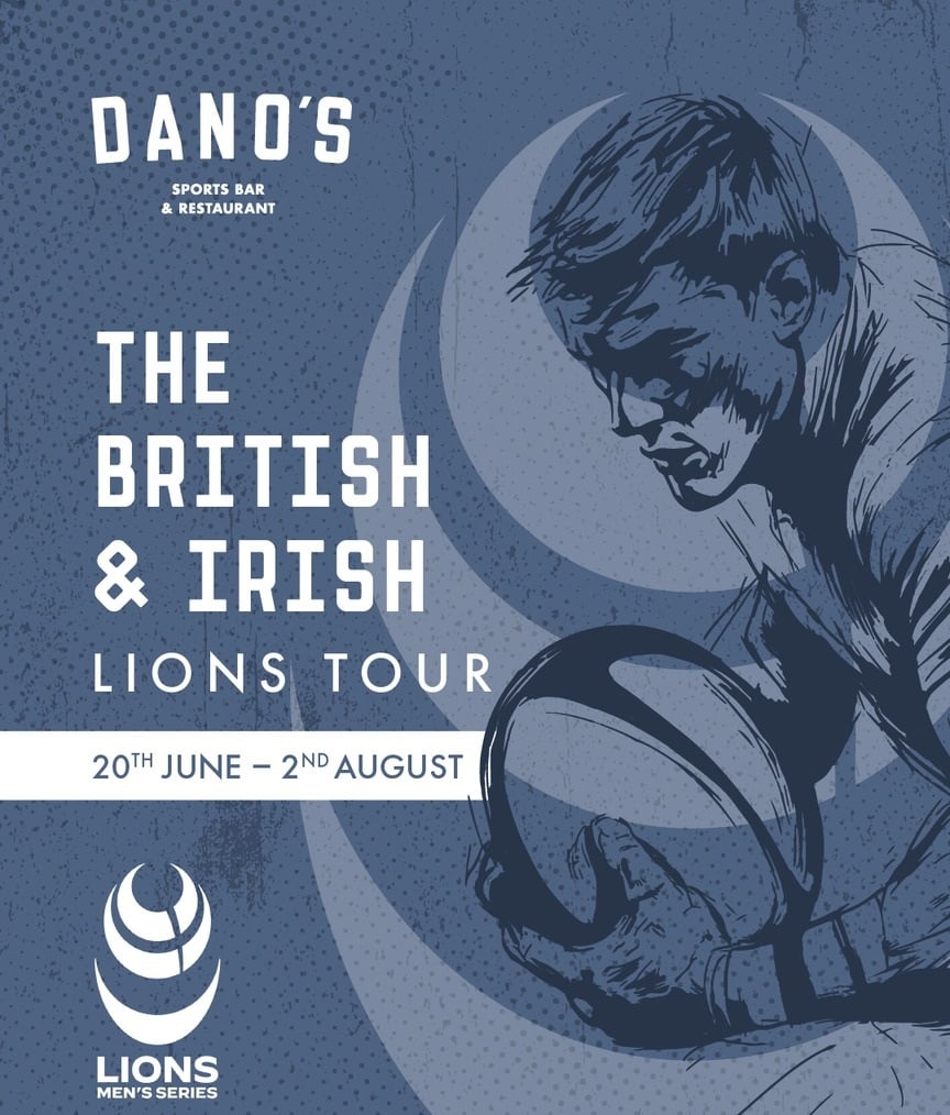 Watch Lions Rugby 2025 at Dano's